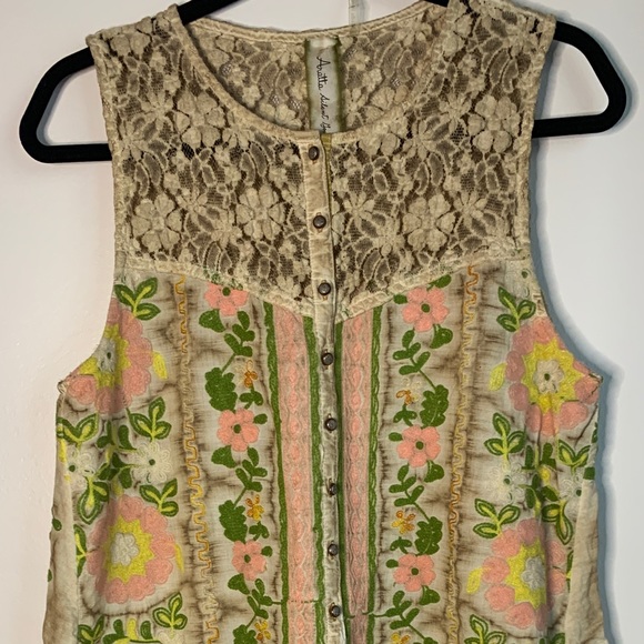 Aratta Embroidered Mini Sleeveless Shift Dress - Picture 2 of 9
